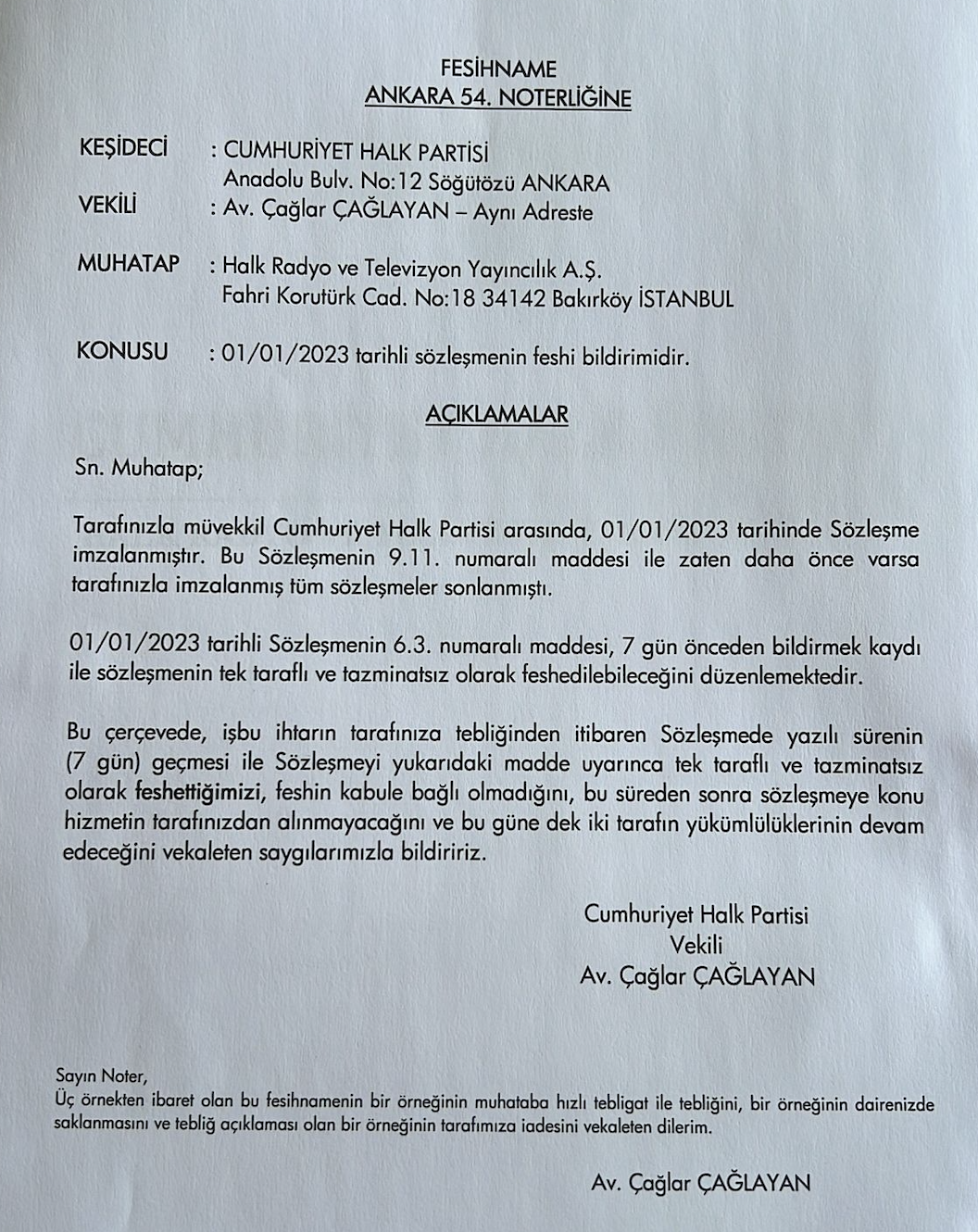 CHP, Halk TV ile ilişkisini sonlandırdığını duyurdu